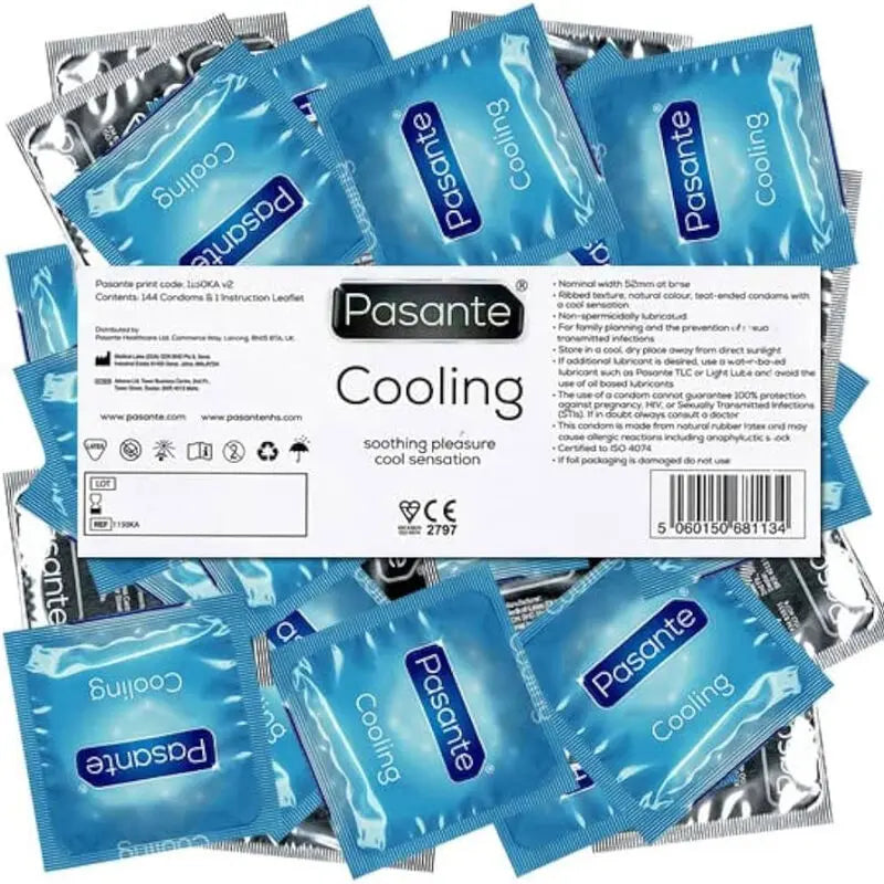 PASANTE - PRESERVATIVO EFECTO FRIO BOLSA 144 UNIDADES PASANTE