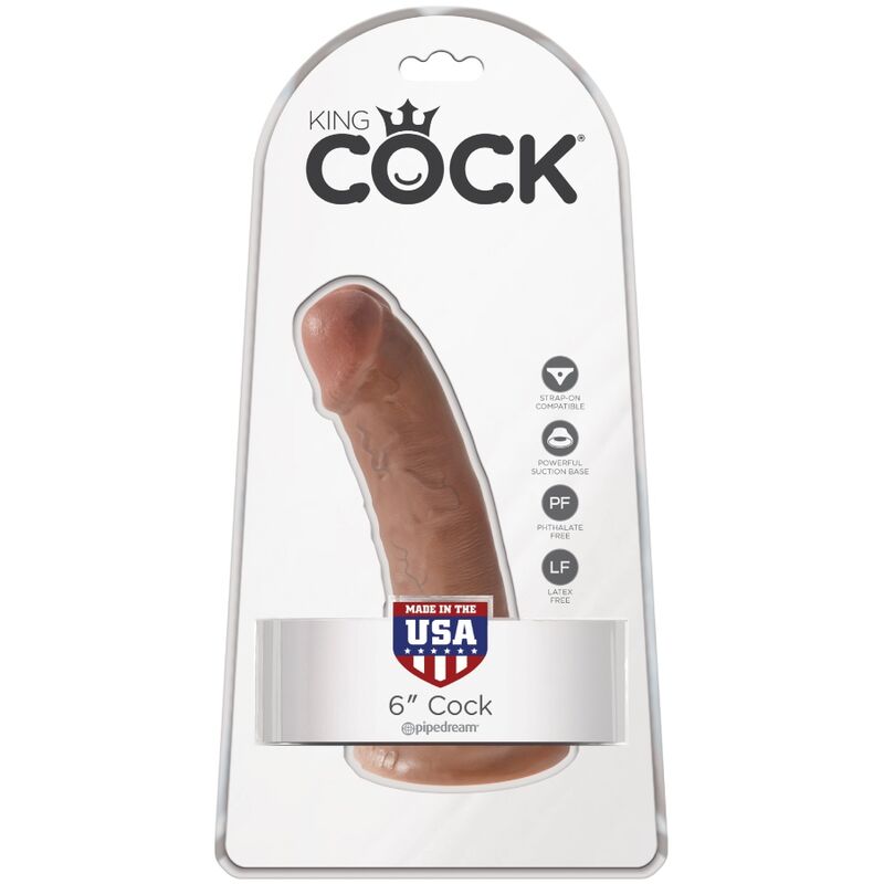 KING COCK - PENE REALISTICO 15 CM CARAMELO KING COCK