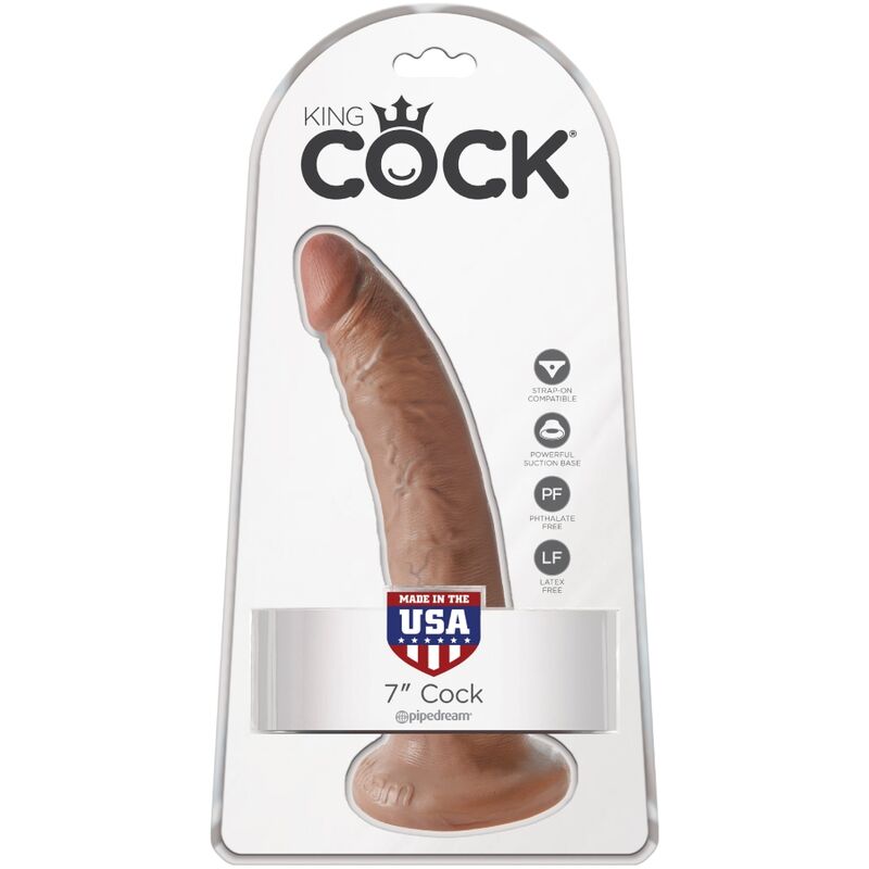 KING COCK - PENE REALISTICO 17.5 CM CARAMELO KING COCK