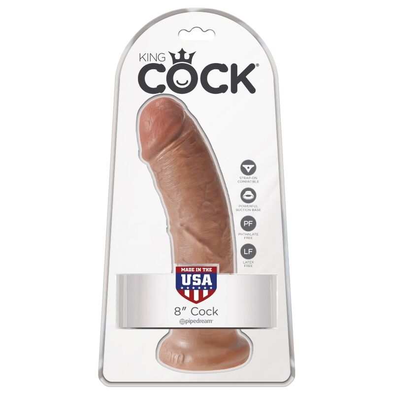 KING COCK - PENE REALISTICO 19.5 CM CARAMELO KING COCK