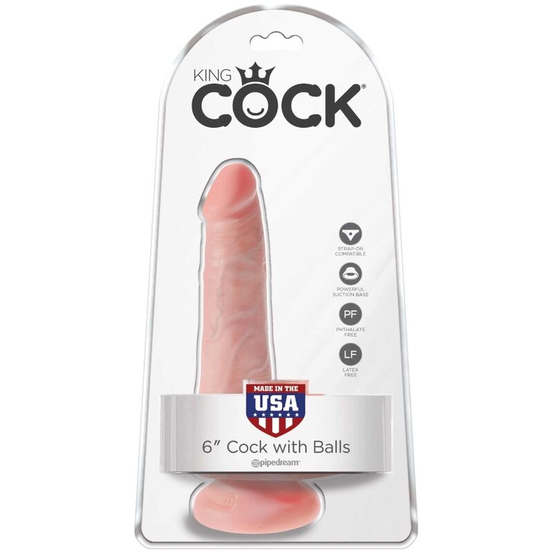 KING COCK - PENE REALISTICO CON TESTICULOS 13.5 CM NATURAL KING COCK