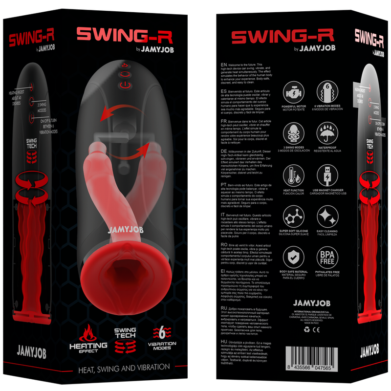 JAMYJOB - SWING-R MASTURBADOR DE CALOR, OSCILACIÓN Y VIBRACIÓN JAMYJOB