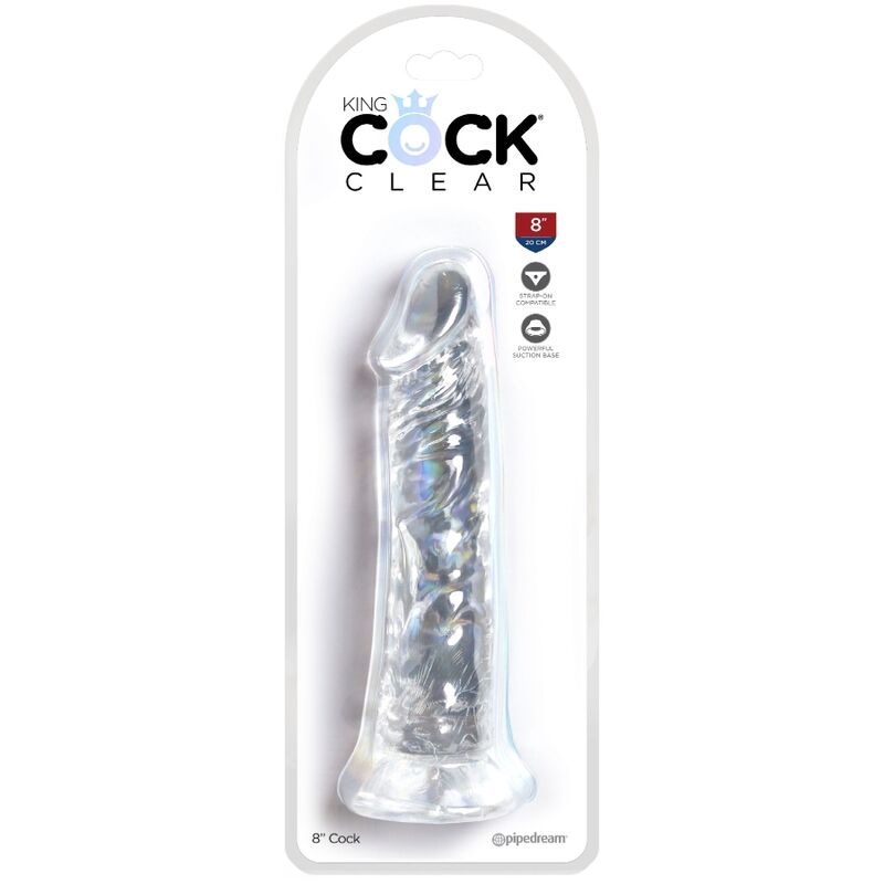 KING COCK - CLEAR PENE REALISTICO 19.7 CM TRANSPARENTE KING COCK