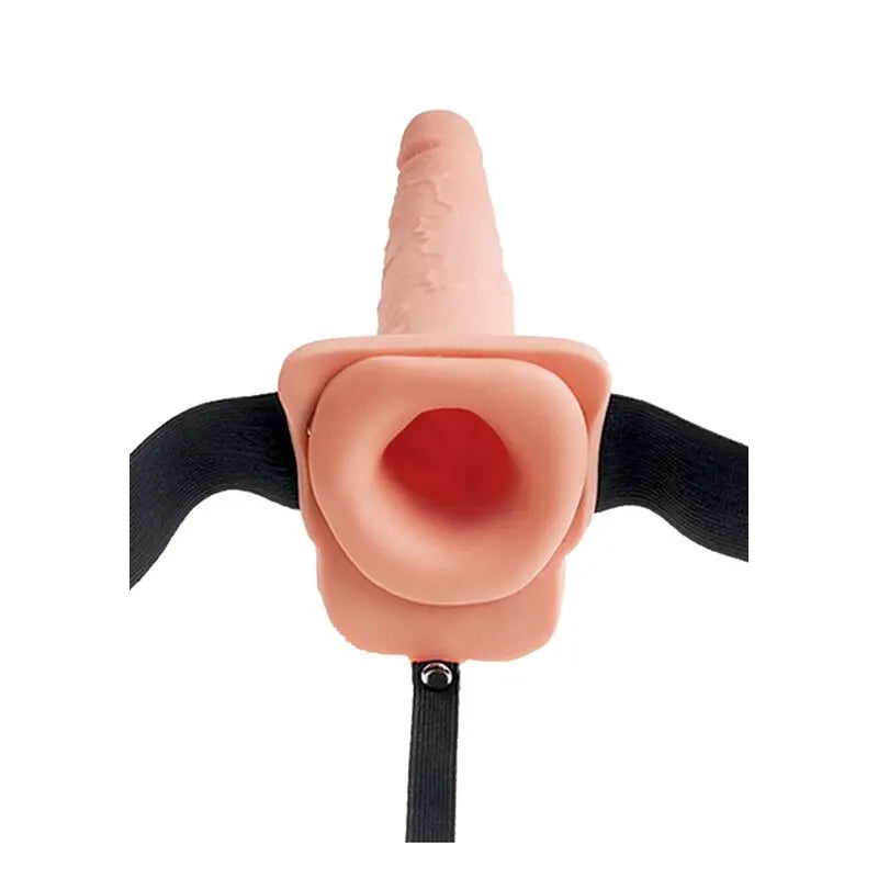 FETISH FANTASY SERIES - ARNÉS AJUSTABLE PENE REALÍSTICO CON TESTÍCULOS SQUIRTING 19 CM FETISH FANTASY SERIES