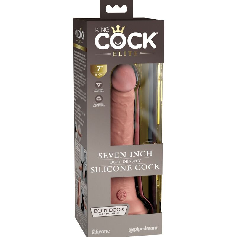 KING COCK - ELITE DILDO REALISTICO SILICONA 17.8 CM KING COCK