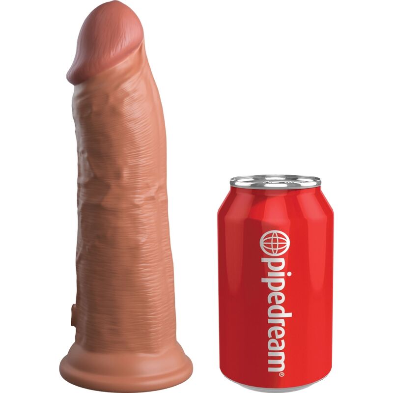 KING COCK - ELITE DILDO REALISTICO VIBRADOR & SILICONA 20.3 CM CARAMELO KING COCK
