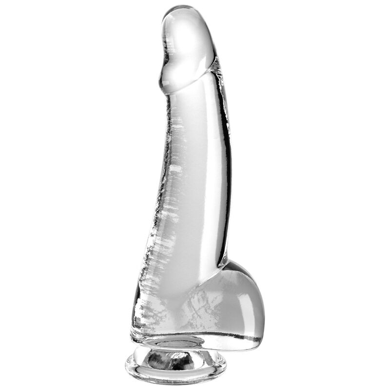 KING COCK - CLEAR DILDO CON TESTICULOS 15.2 CM TRANSPARENTE KING COCK