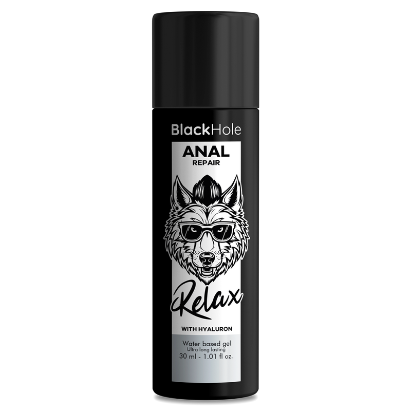 BLACK HOLE - ANAL REPAIR BASE AGUA RELAX CON HYALURON 30 ML BLACK HOLE