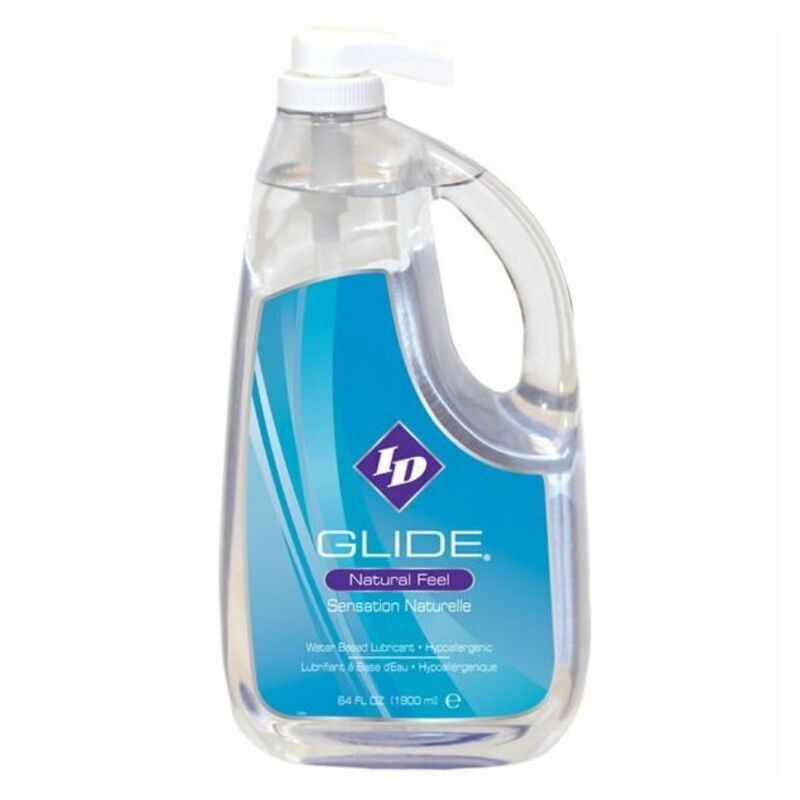 ID GLIDE - LUBRICANTE BASE AGUA + HIPOALERGENICO NATURAL FEEL 1900 ML ID GLIDE