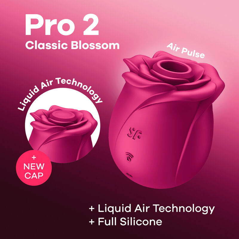SATISFYER - AIR PULSE PRO 2 CLASSIC BLOSSOM VIBRADOR SATISFYER AIR PULSE