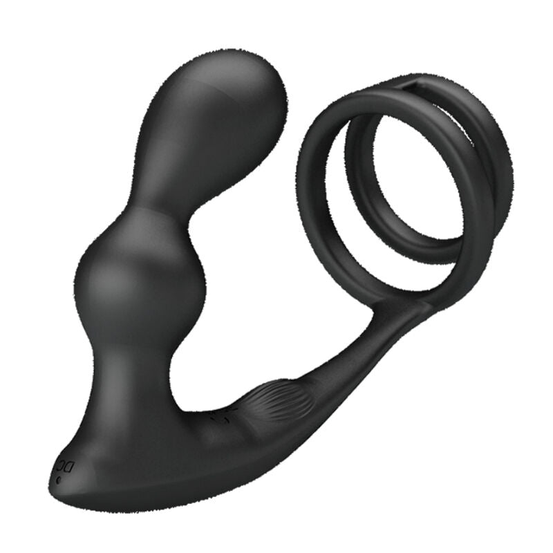 PRETTY LOVE - MARSHALL ANILLO PARA PENE + PLUG ANAL VIBRATORIO & CONTROL REMOTO PRETTY LOVE MALE