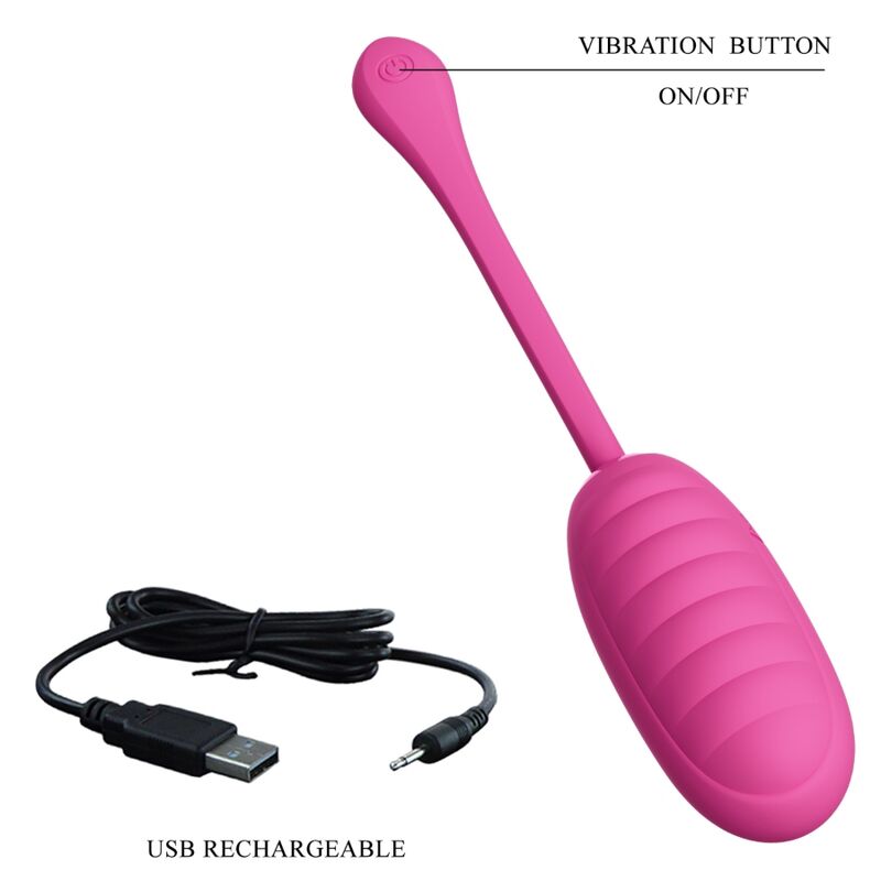 PRETTY LOVE - CATALINA HUEVO VIBRADOR RECARGABLE ROSA PRETTY LOVE SMART