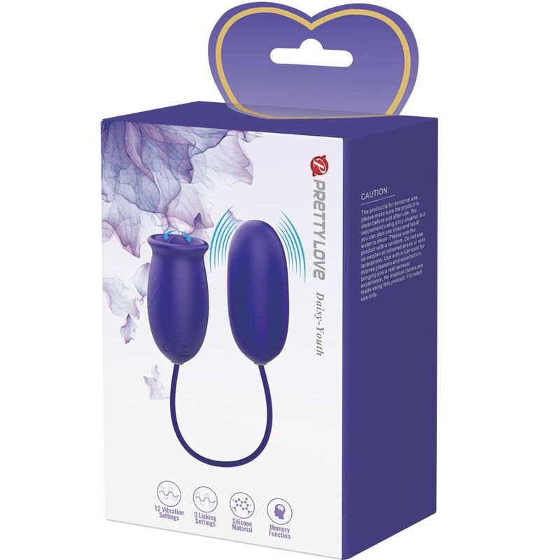 PRETTY LOVE - DAISY YOUTH ESTIMULADOR VIBRADOR RECARGABLE VIOLETA PRETTY LOVE YOUTH