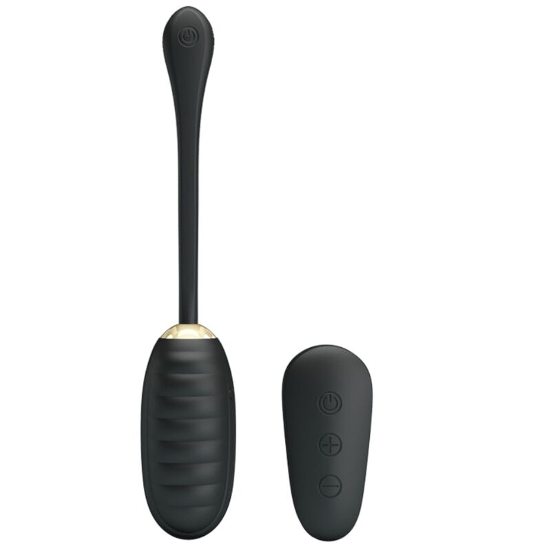 PRETTY LOVE - DOREEN HUEVO VIBRADOR DE LUJO RECARGABLE NEGRO CONTROL REMOTO PRETTY LOVE SMART
