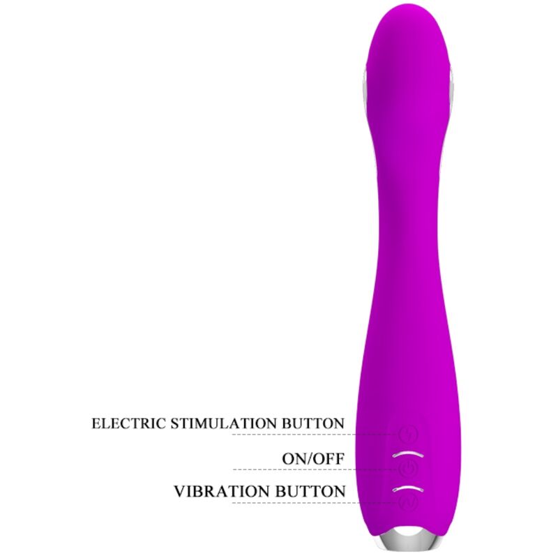 PRETTY LOVE - HECTOR VIBRADOR ELECTROSHOCK RECARGABLE & IMPERMEABLE MORADO PRETTY LOVE FLIRTATION