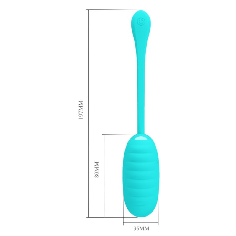 PRETTY LOVE - KIRK HUEVO VIBRADOR RECARGABLE VERDE CLARO PRETTY LOVE SMART
