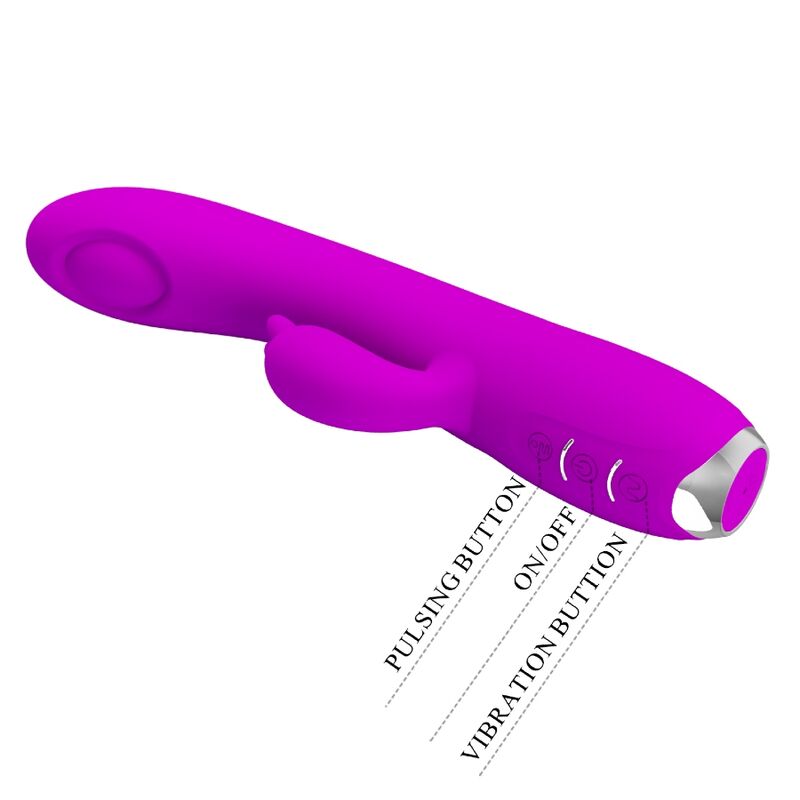 PRETTY LOVE - REGINA VIBRADOR-SUCCIONADOR RECARGABLE MORADO PRETTY LOVE C-TYPE