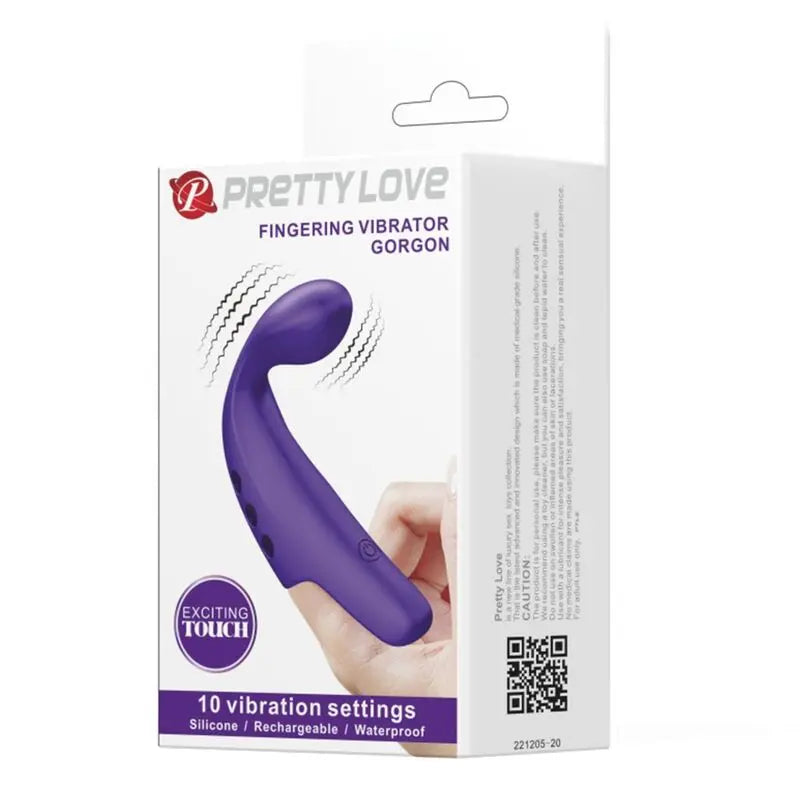 PRETTY LOVE - GORGON VIBRADOR DE DEDO RECARGABLE MORADO PRETTY LOVE SMART