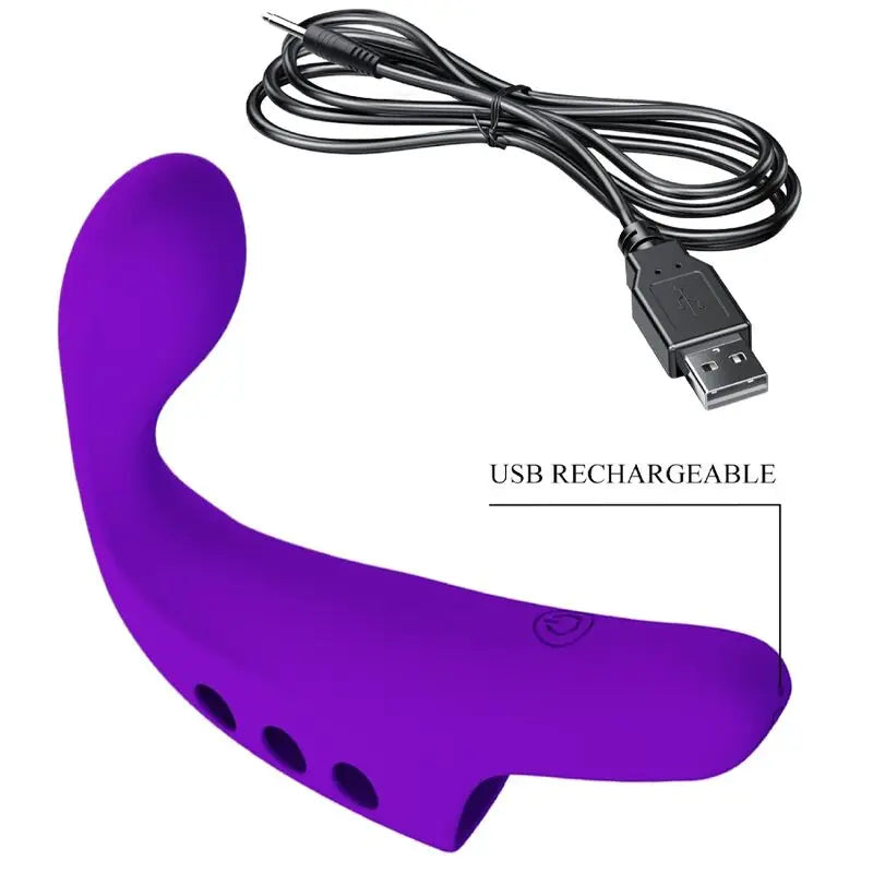 PRETTY LOVE - GORGON VIBRADOR DE DEDO RECARGABLE MORADO PRETTY LOVE SMART