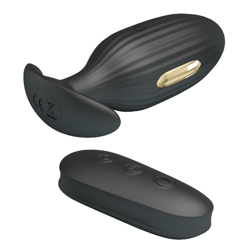 PRETTY LOVE - KELLY PLUG ANAL VIBRADOR RECARGABLE NEGRO PRETTY LOVE BOTTOM