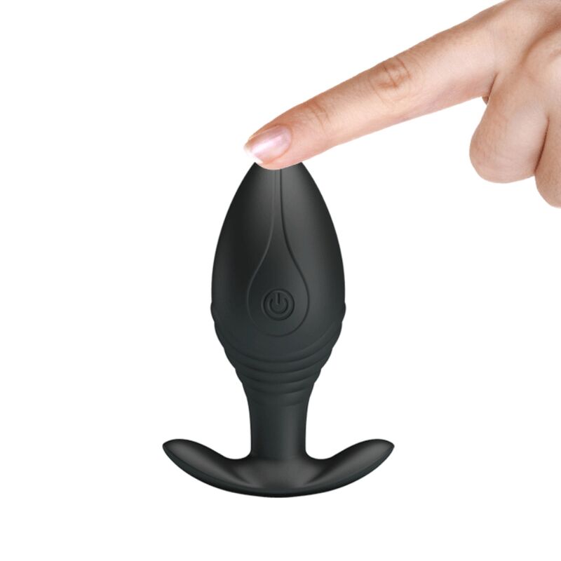 PRETTY LOVE - REGINA PLUG ANAL VIBRADOR RECARGABLE NEGRO PRETTY LOVE BOTTOM