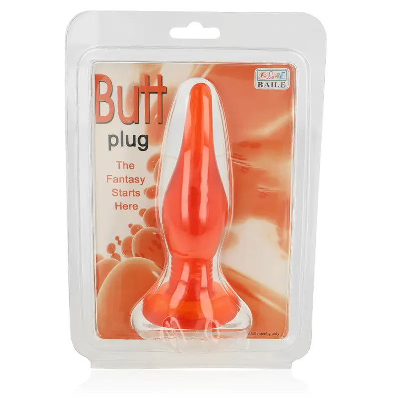 BAILE - PLUG ANAL TACTO SUAVE ROJO 14.2 CM BAILE ANAL