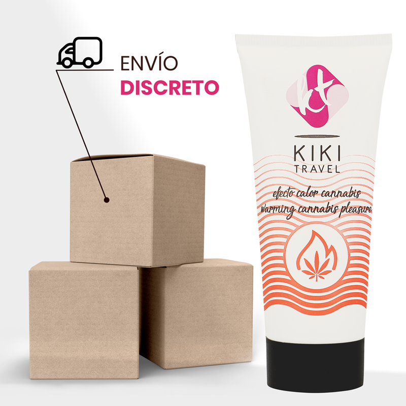 KIKÍ TRAVEL - GEL DESLIZANTE SABOR A CANNABIS EFECTO CALOR INTENSO 50 ML KIKÍ TRAVEL