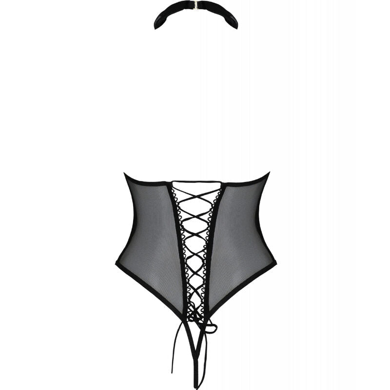 PASSION - TRISHA BODY ABIERTO NEGRO S/M PASSION WOMAN CHEMISE