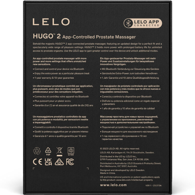 LELO - HUGO 2 MASAJEADOR DE PROSTATA VERDE LELO