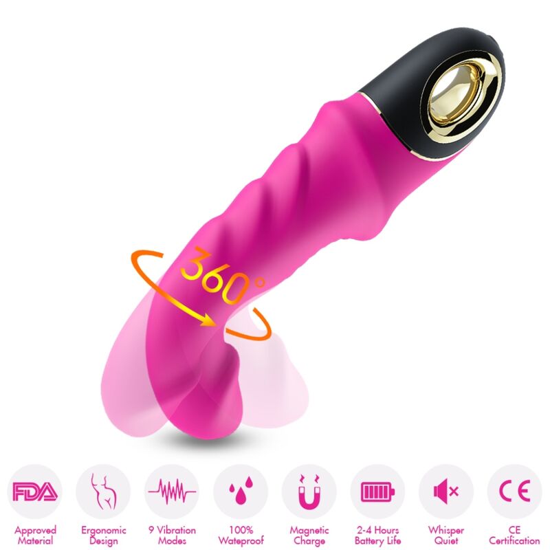 ARMONY - JOYBLADE DILDO VIBRADOR ROTADOR FUCSIA ARMONY VIBRATORS