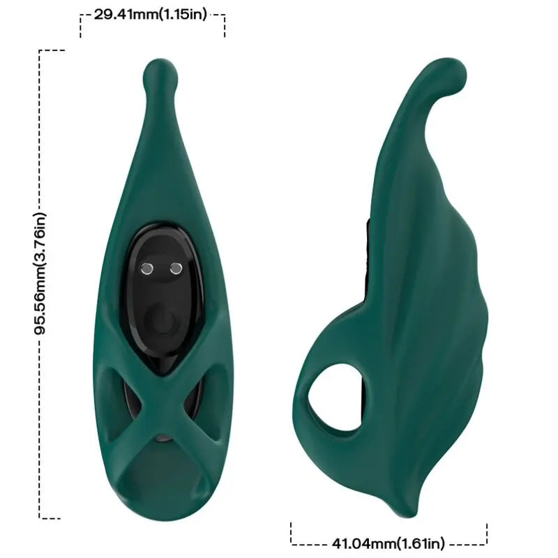 ARMONY - DEDAL ESTIMULADOR & VIBRADOR VERDE ARMONY STIMULATORS
