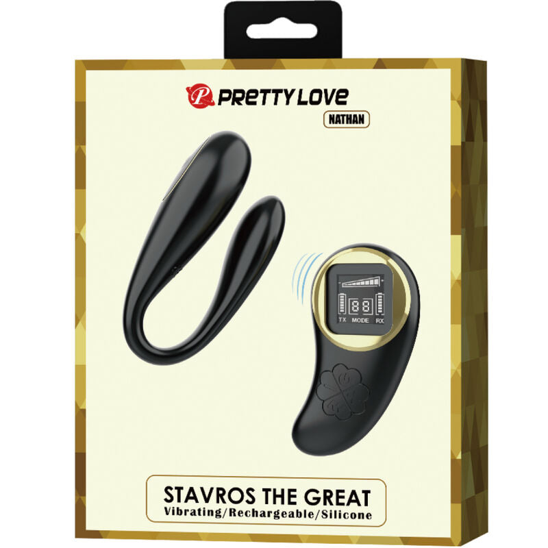 PRETTY LOVE - NATHAN VIBRADOR DOBLE PLACER CONTROL REMOTO PRETTY LOVE C-TYPE