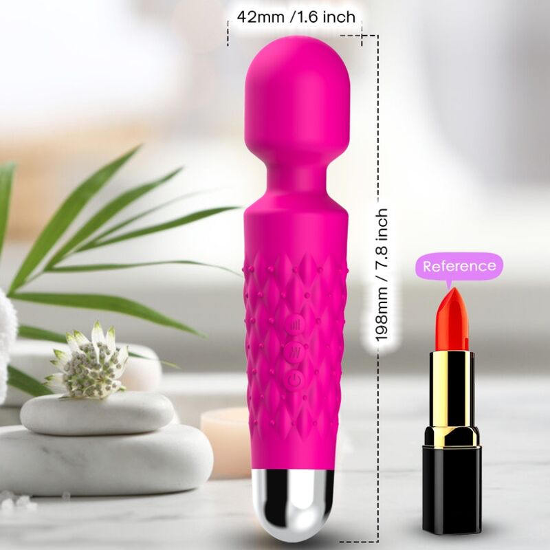 ARMONY - POSTMAN MASAJEADOR & VIBRADOR CABEZA FLEXIBLE FUCSIA ARMONY MASSAGERS