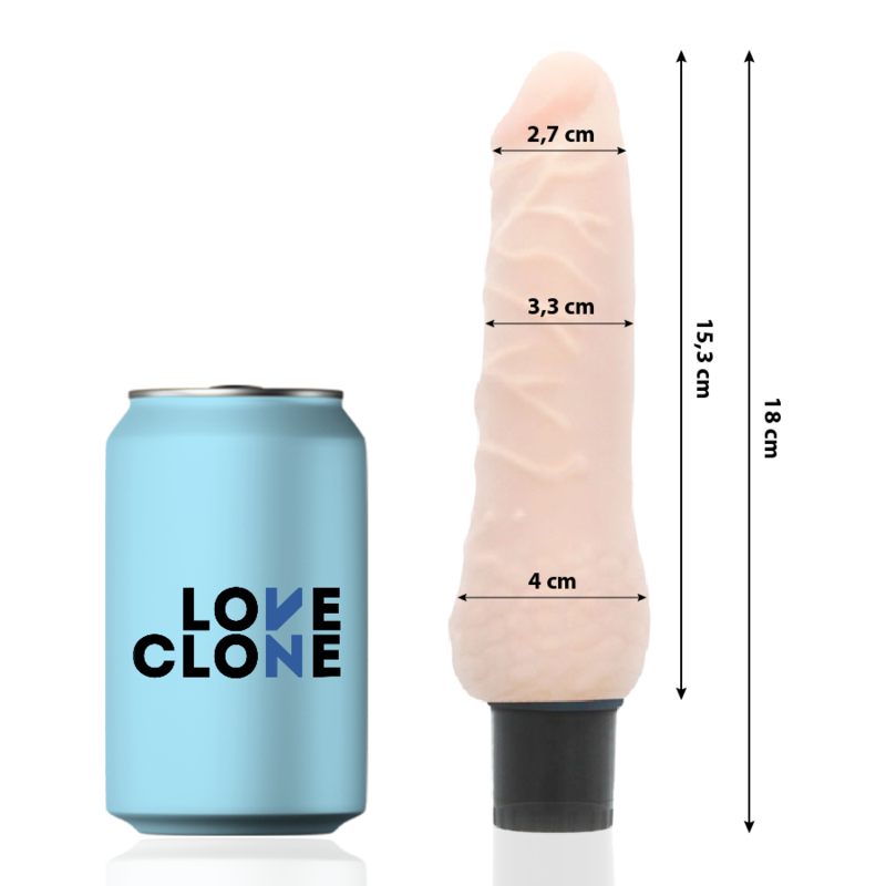 LOVECLONE - SVEN VIBRADOR REALISTICO SELF LUBRICATION 18.5 CM -O- 3.3 CM LOVECLONE