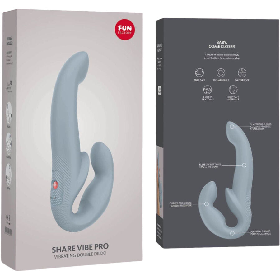 FUN FACTORY - SHARE VIBE PRO VIBRADOR DOBLE GRANATE FUN FACTORY