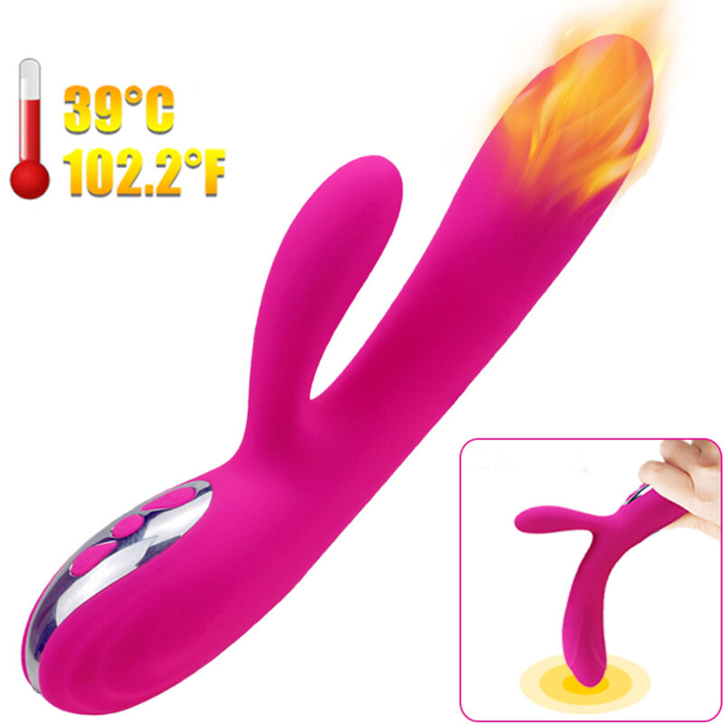 ARMONY - VIBRADOR & ESTIMULADOR FLEXIBLE EFECTO CALOR FUCSIA ARMONY VIBRATORS
