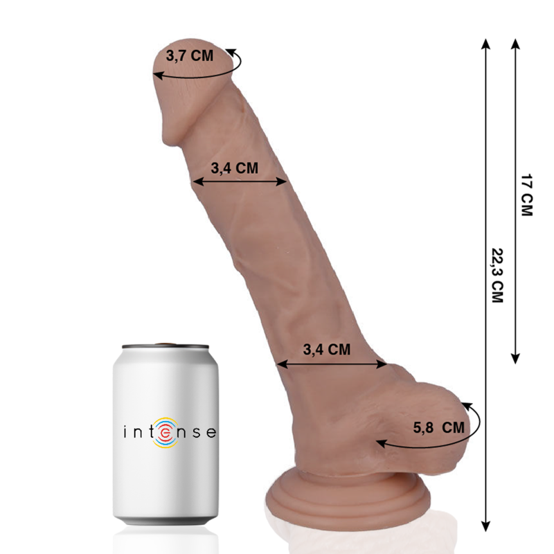 MR INTENSE - 28 PENE REALISTICO 22.3 CM -O- 3.4 CM MR. INTENSE