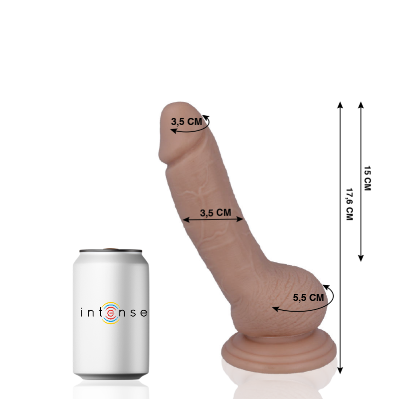 MR INTENSE - 8 PENE REALISTICO 17.6 CM -O- 3.5 CM MR. INTENSE
