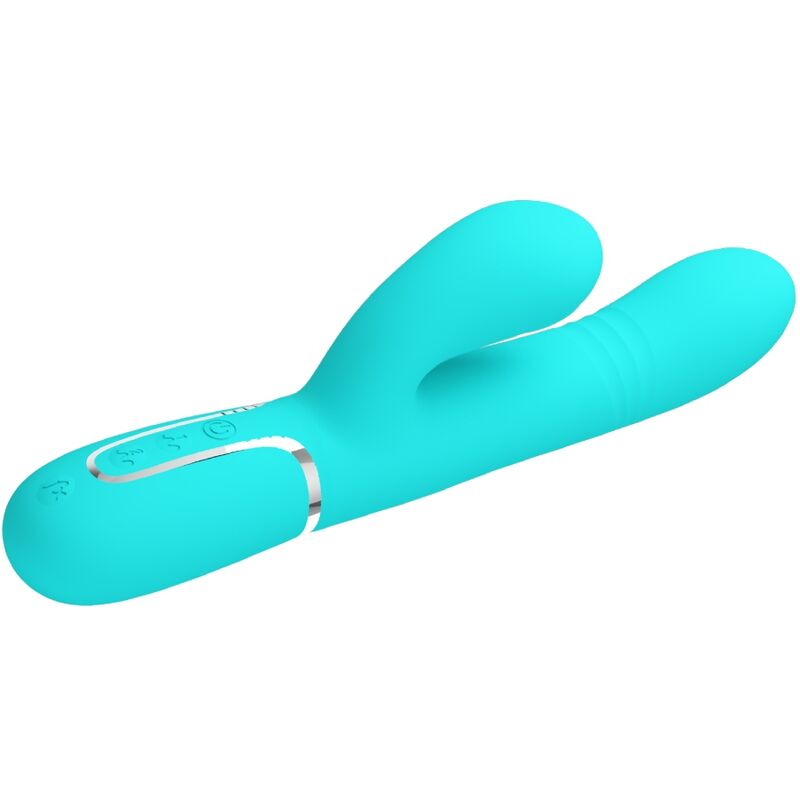 PRETTY LOVE - VIBRADOR PUNTO G MULTIFUNCIÓN VERDE AGUA PRETTY LOVE FLIRTATION