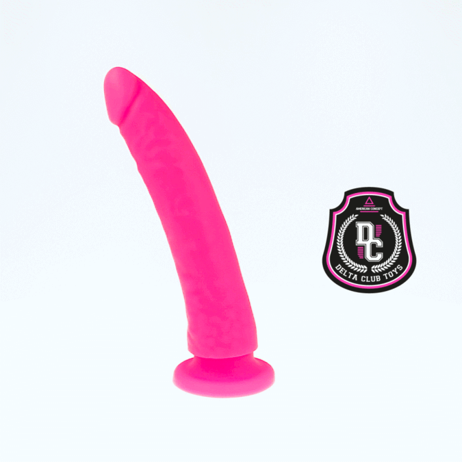 DELTA CLUB - DILDO REALISTA ROSA SILICONA MEDICA 17 CM -O- 3 CM DELTACLUB