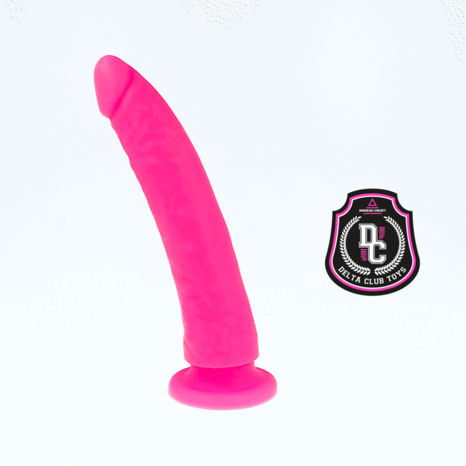 DELTA CLUB - DILDO REALISTA ROSA SILICONA MEDICA 20 CM -O- 4 CM DELTACLUB