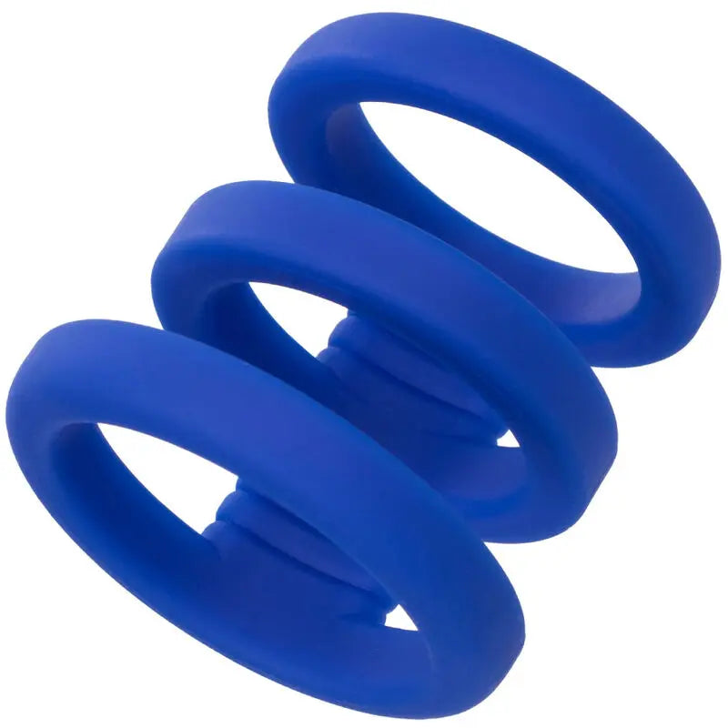 CALEXOTICS - ADMIRAL JAULA TRIPLE PARA PENE AZUL CALEXOTICS