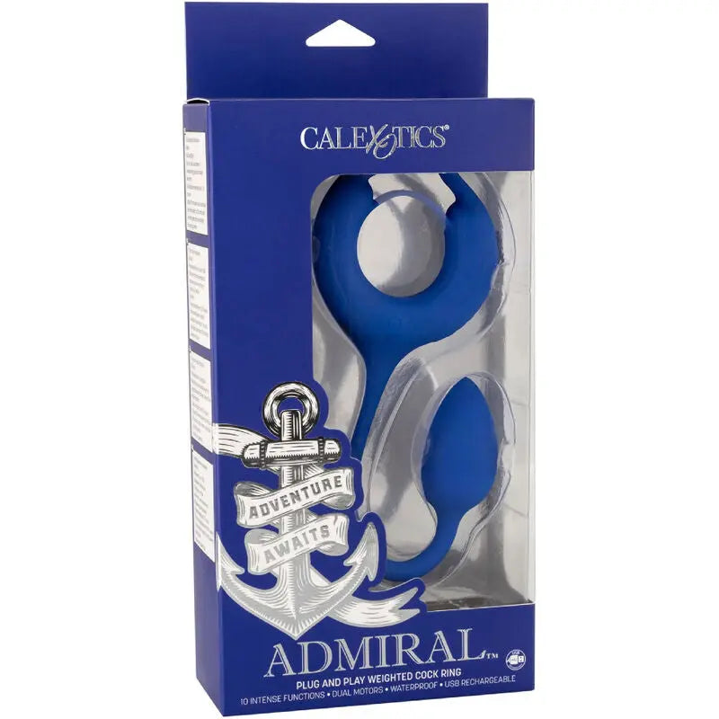 CALEXOTICS - ADMIRAL ANILLO CON PESO PARA PENE AZUL CALEXOTICS