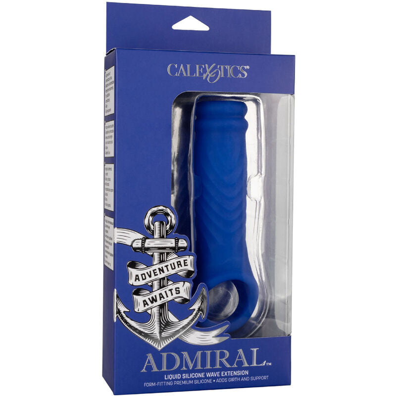 CALEXOTICS - ADMIRAL WAVE FUNDA PENE SILICONA LÍQUIDA AZUL CALEXOTICS