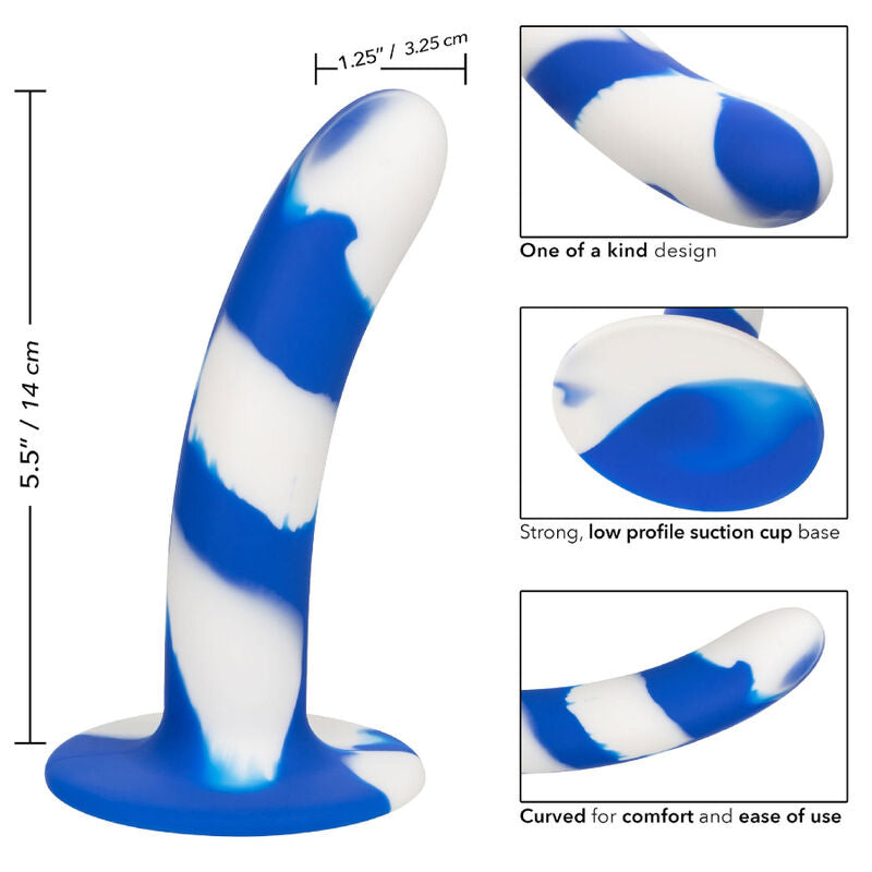 CALEXOTICS - ADMIRAL SWIRL DILDO FLEXIBLE CALEXOTICS