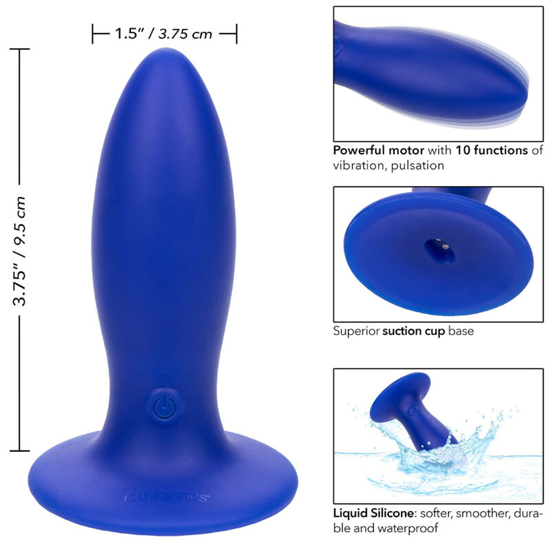 CALEXOTICS - ADMIRAL TORPEDO PLUG ANAL VIBRADOR AZUL CALEXOTICS