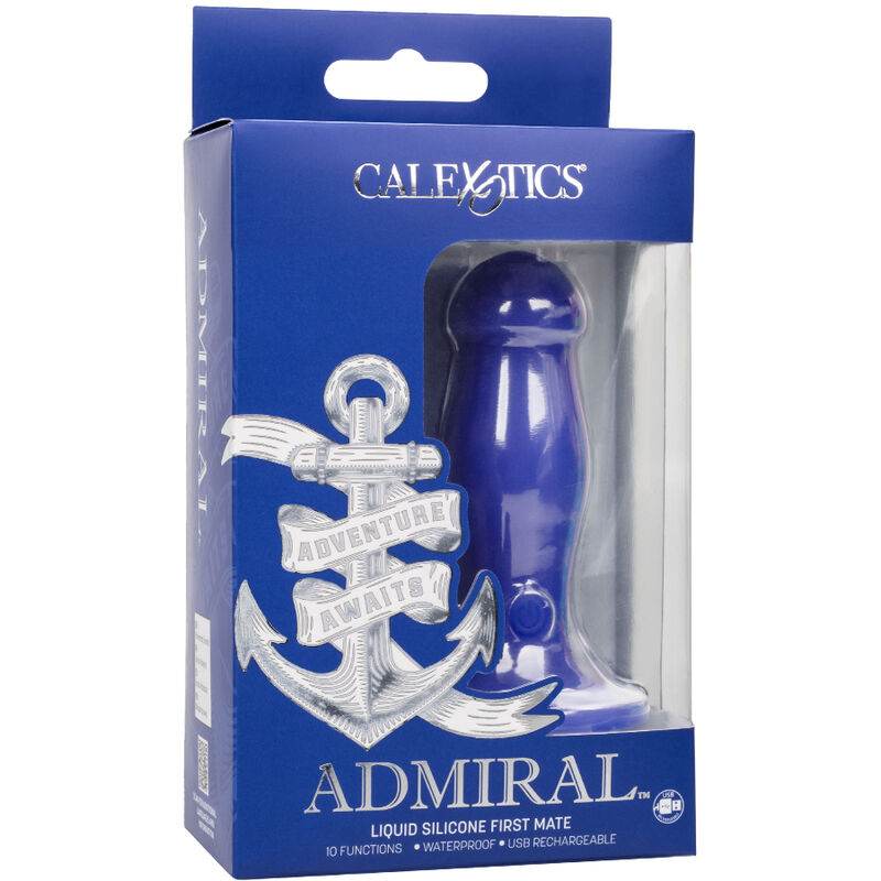 CALEXOTICS - ADMIRAL FIRST MATE PLUG ANAL VIBRADOR AZUL CALEXOTICS