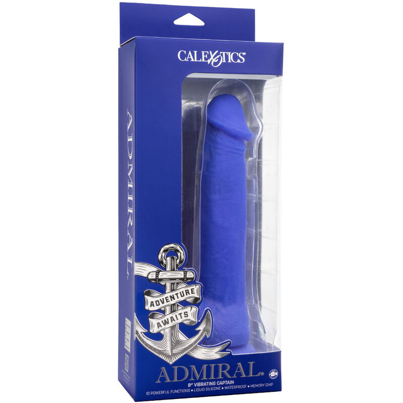 CALEXOTICS - ADMIRAL CAPTAIN DILDO REALISTICO VIBRADOR AZUL CALEXOTICS