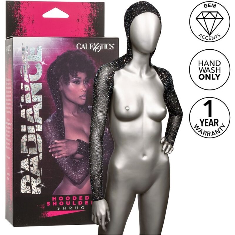 CALEXOTICS - RADIANCE ENCOGIMIENTO DE HOMBROS CON CAPUCHA PEDRERÍA CALEXOTICS