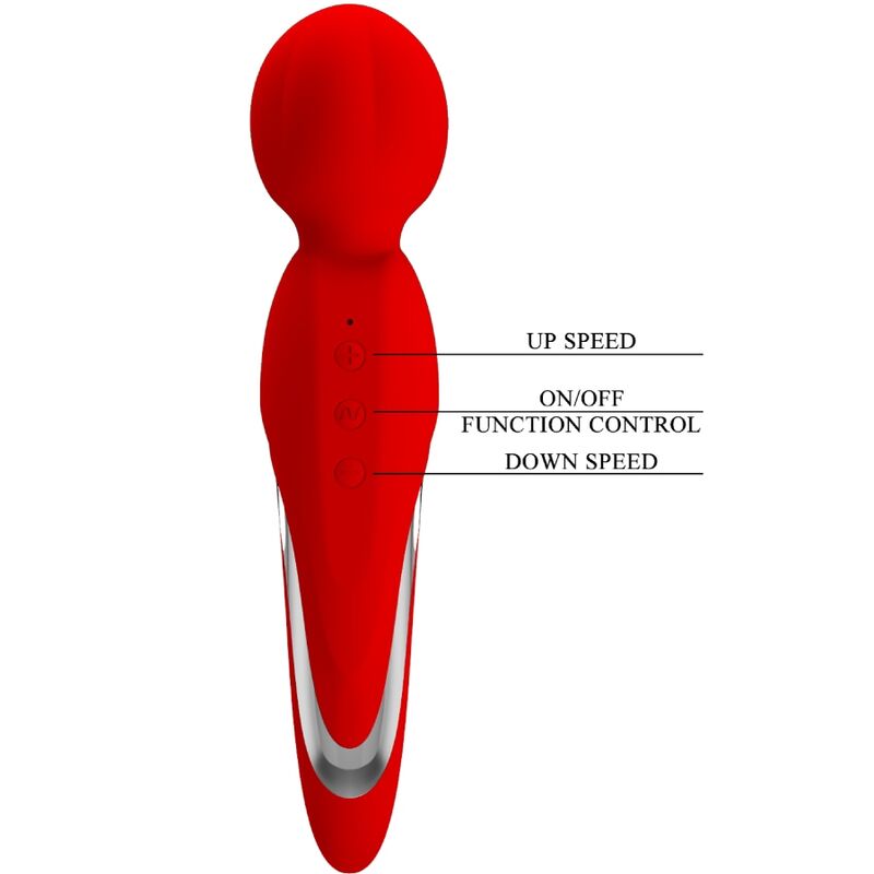 PRETTY LOVE - WALTER VIBRADOR WAND ROJO PRETTY LOVE FLIRTATION